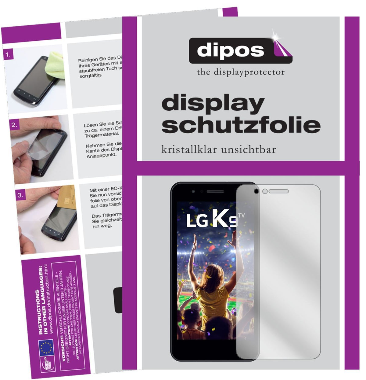 6x Schutzfolie klar für LG K9 Display-Schutzfolie (1)