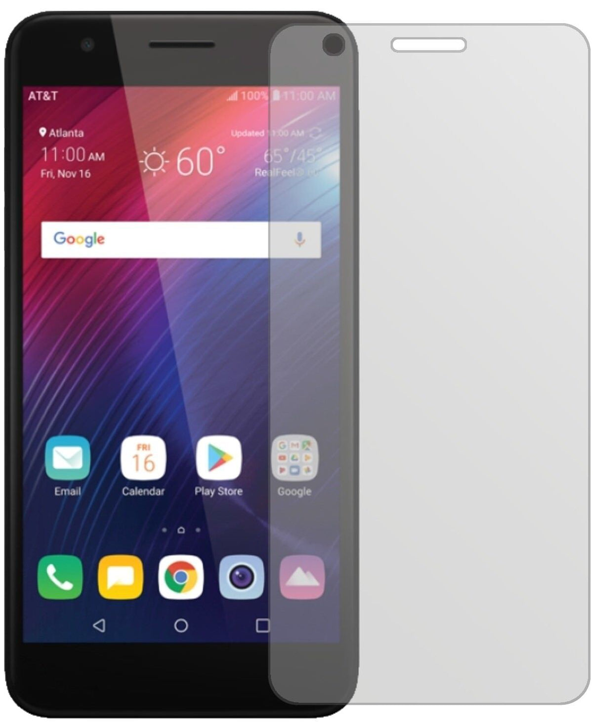 5x Schutzfolie matt für LG Phoenix Plus Display-Sc (1)