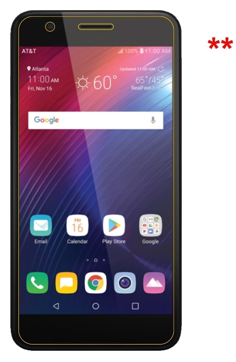 Blickschutzfolie für LG Phoenix Plus matt Schutzfo (5)
