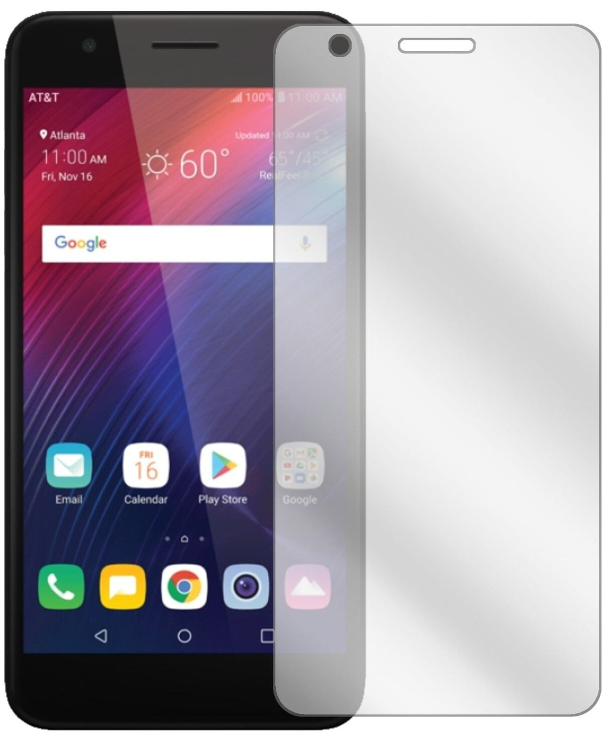 2x Schutzfolie klar für LG Phoenix Plus Display-Sc (2)