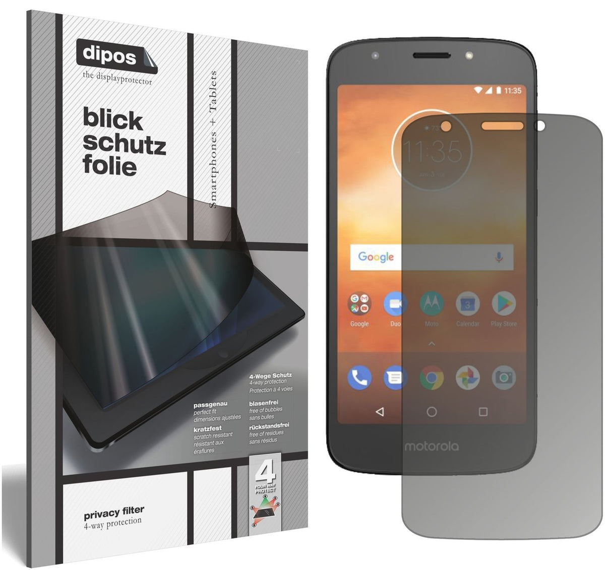 Blickschutzfolie für Motorola Moto E5 Play MSM8917 (1)