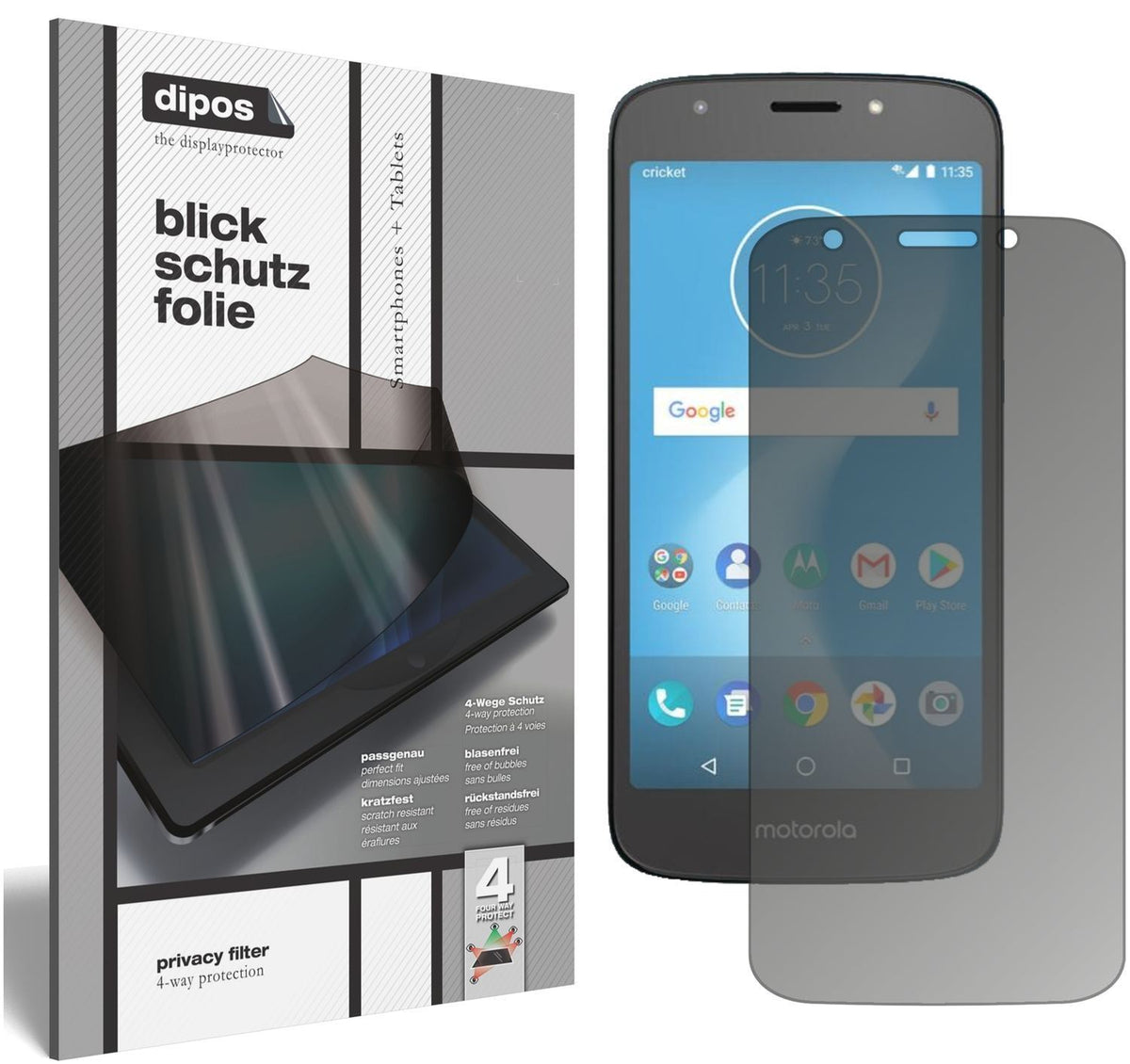 Blickschutzfolie für Motorola Moto E5 Play SD425 m (1)