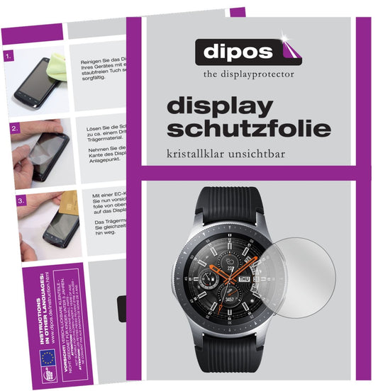 6x Schutzfolie klar für Samsung Galaxy Watch 46mm  (1)