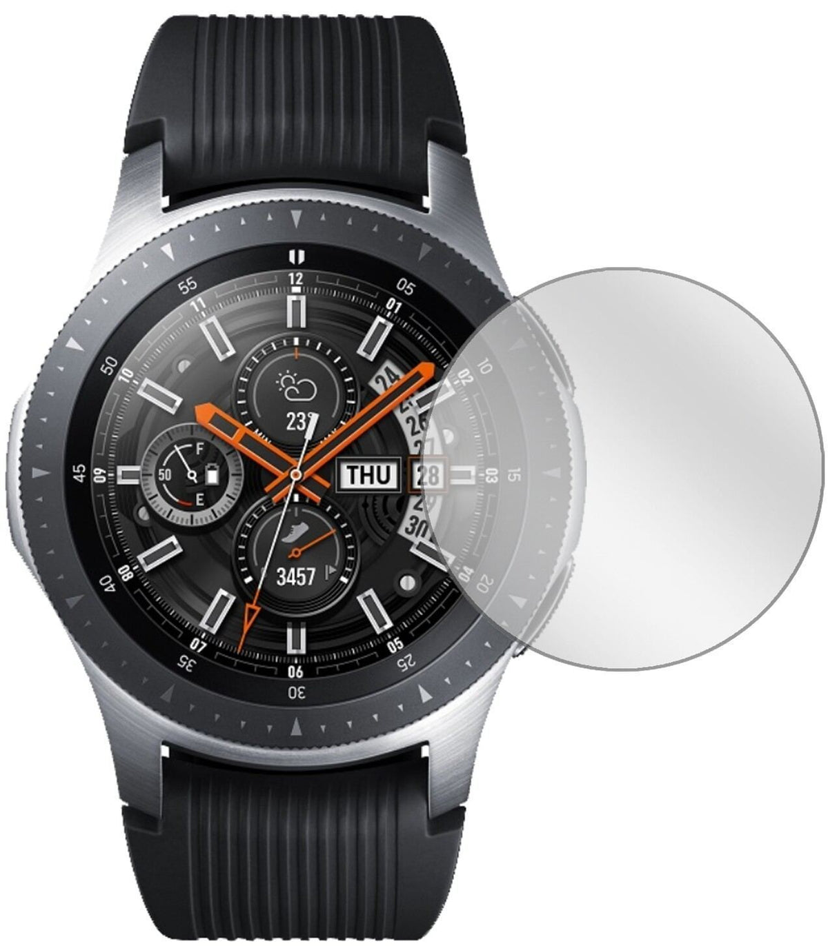 6x Schutzfolie klar für Samsung Galaxy Watch 42mm  (2)