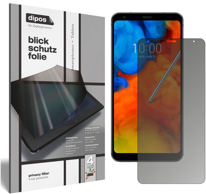Blickschutzfolie für LG Q Stylus Plus matt Schutzf (2)