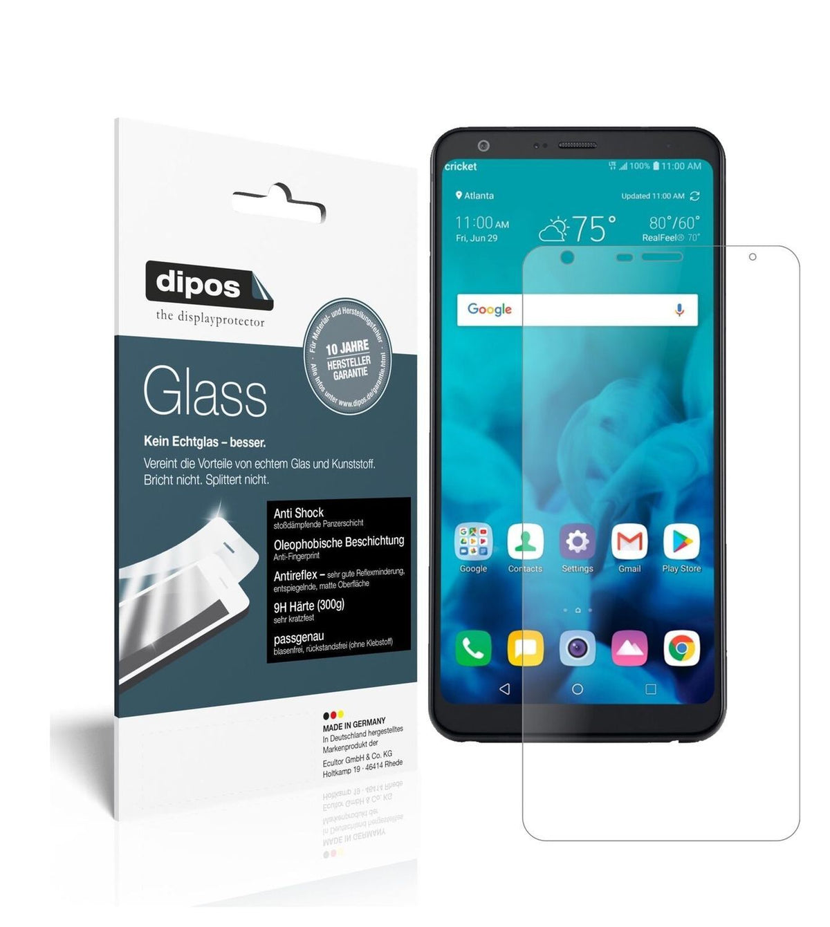 1x 9H Schutzfolie matt für LG Stylo 4 Panzerfolie (2)
