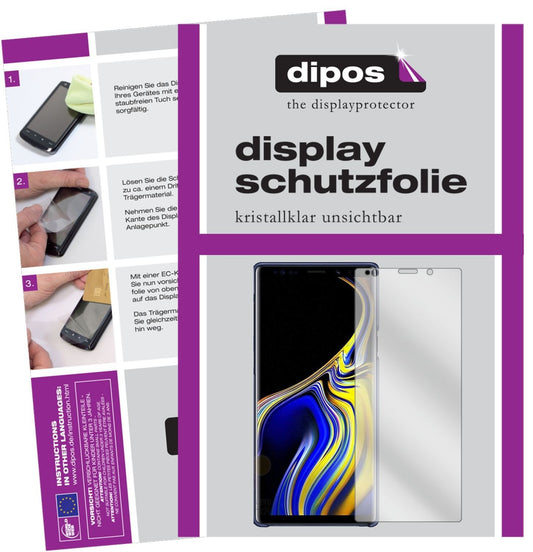 4x Schutzfolie klar für Samsung Galaxy Note 9 Disp (1)