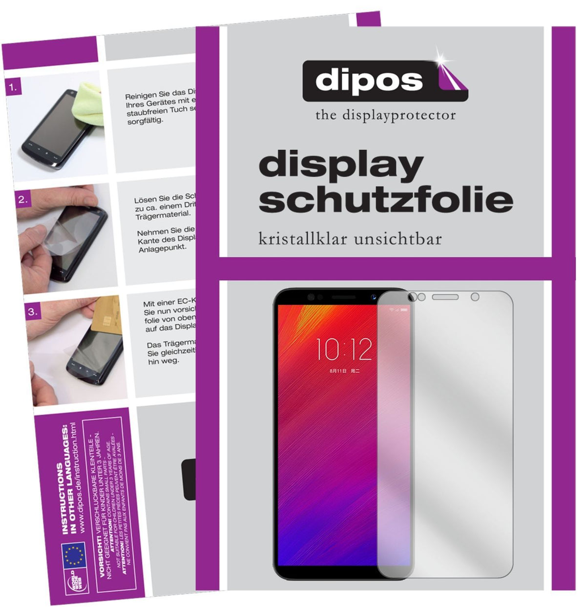 2x Schutzfolie klar für Lenovo A5 Display-Schutzfo (1)