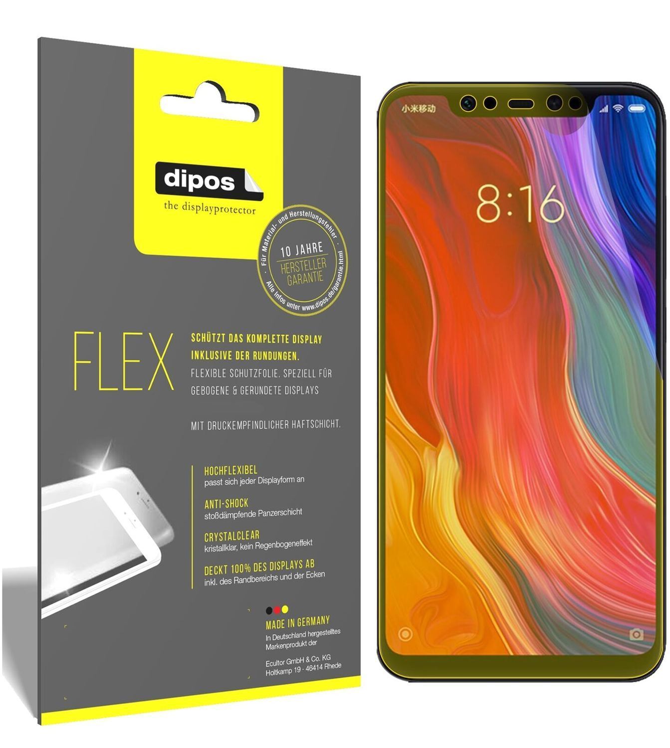 2x 3D Full Cover Schutzfolie für Xiaomi Mi 8 Explo (2)