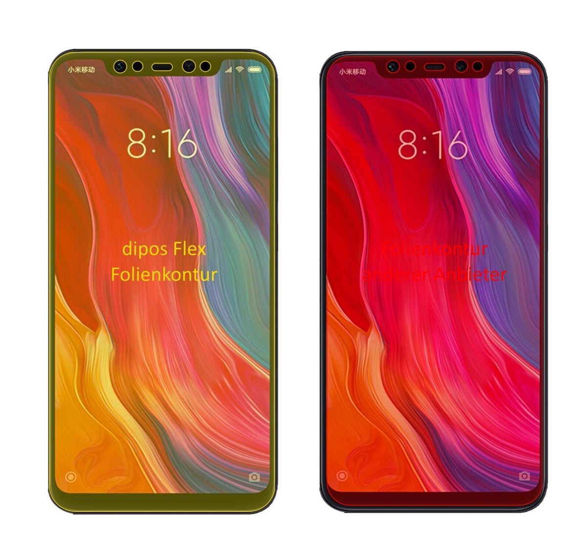 3x 3D Full Cover Schutzfolie für Xiaomi Mi 8 SE (2)