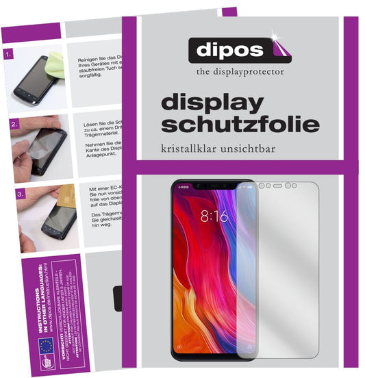 6x Schutzfolie klar für Xiaomi Mi 8 Display-Schutz (1)
