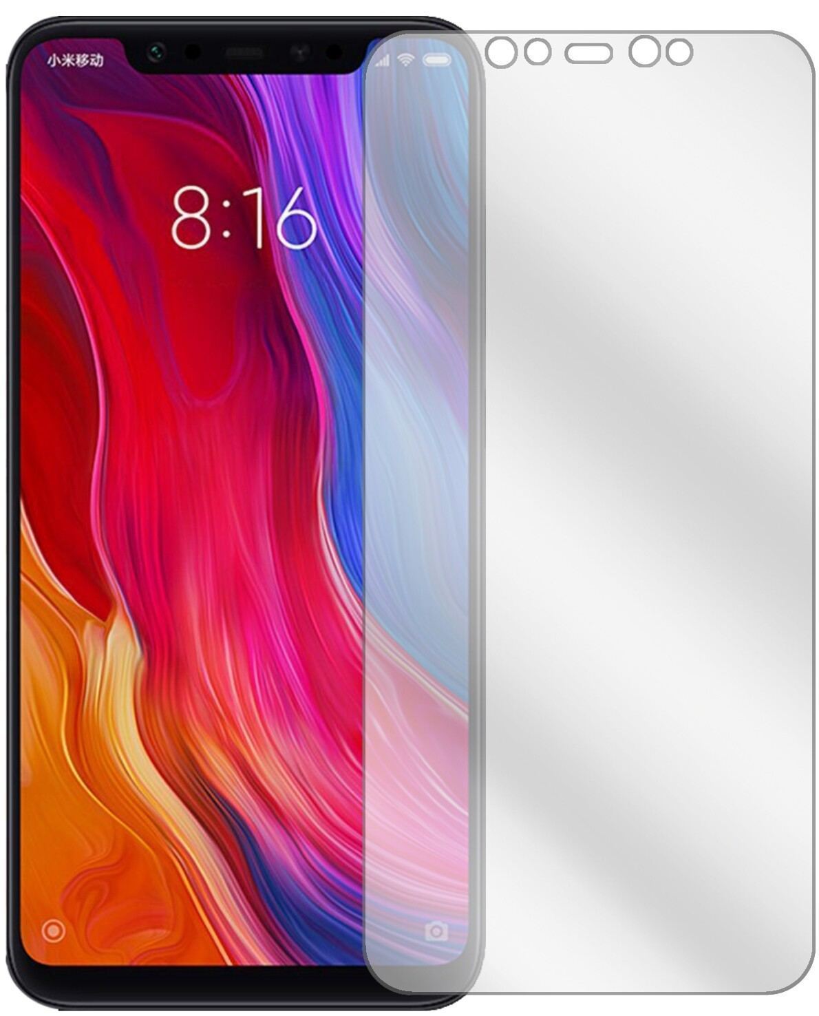 6x Schutzfolie klar für Xiaomi Mi 8 Display-Schutz (2)