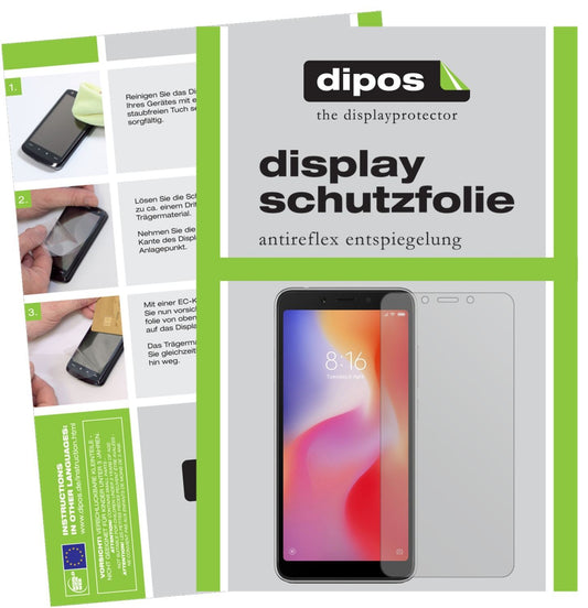 6x Schutzfolie matt für Xiaomi Redmi 6A Display-Sc (1)