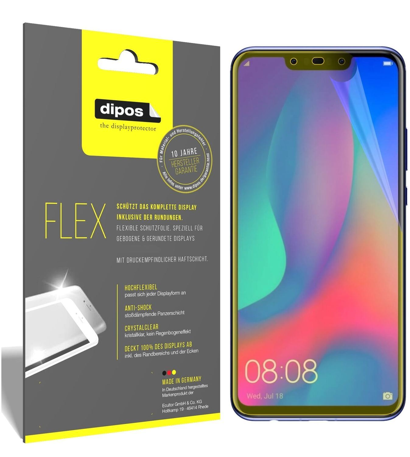 2x 3D Full Cover Schutzfolie für Huawei Nova 3i (2)