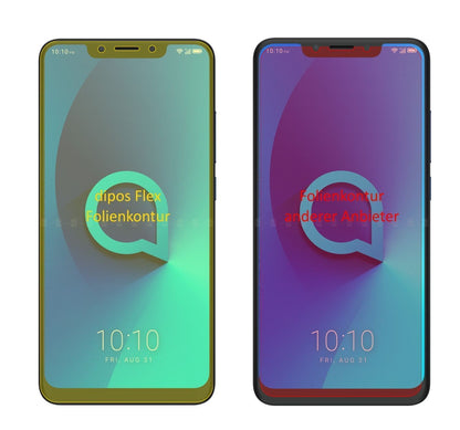 3x 3D Full Cover Schutzfolie für Alcatel 5V (2)