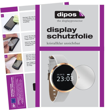 5x Schutzfolie klar für X-Watch SIONA Smartwatch D (2)