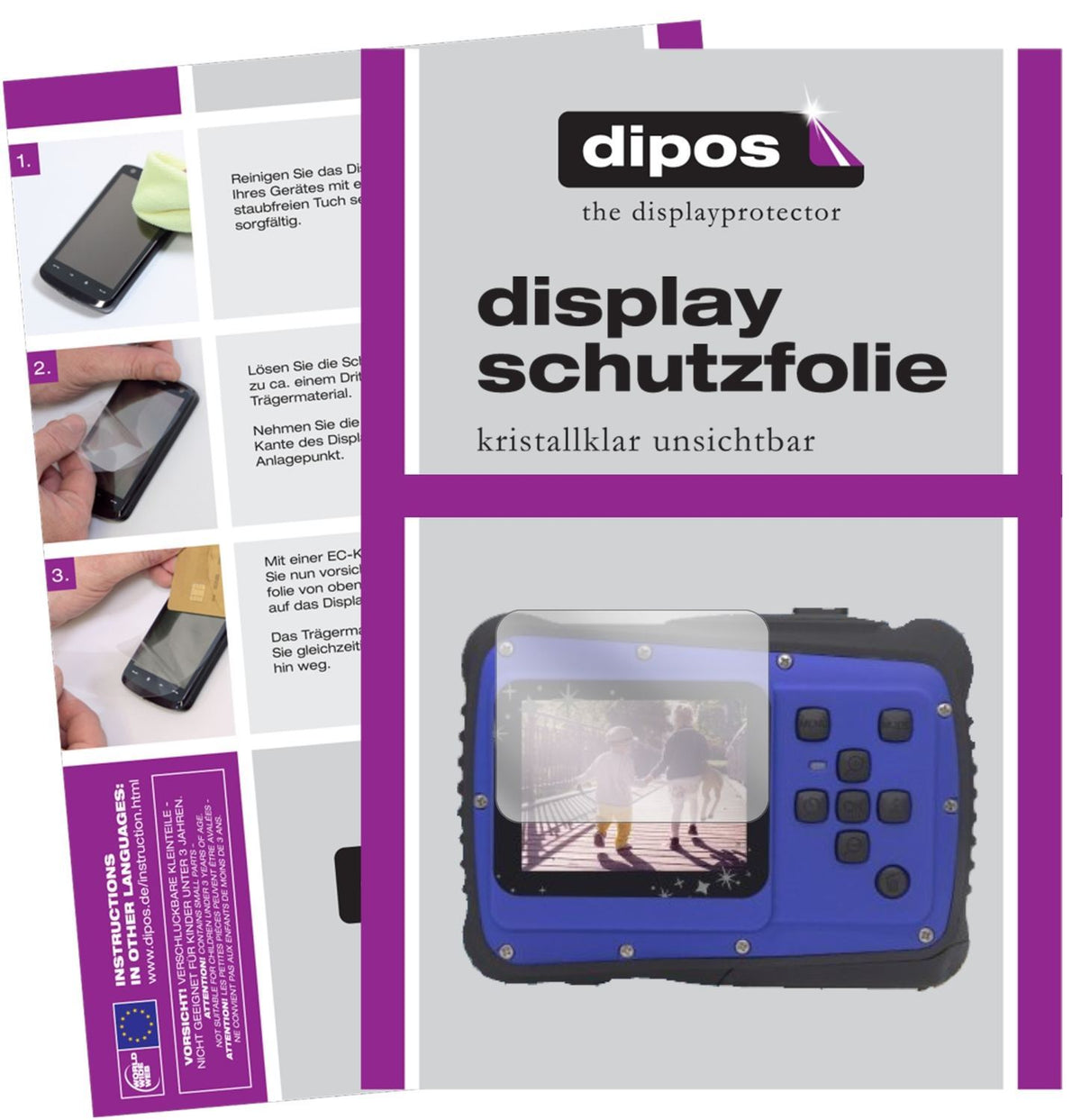 6x Schutzfolie klar für Vmotal GDC5262 Display-Sch (1)