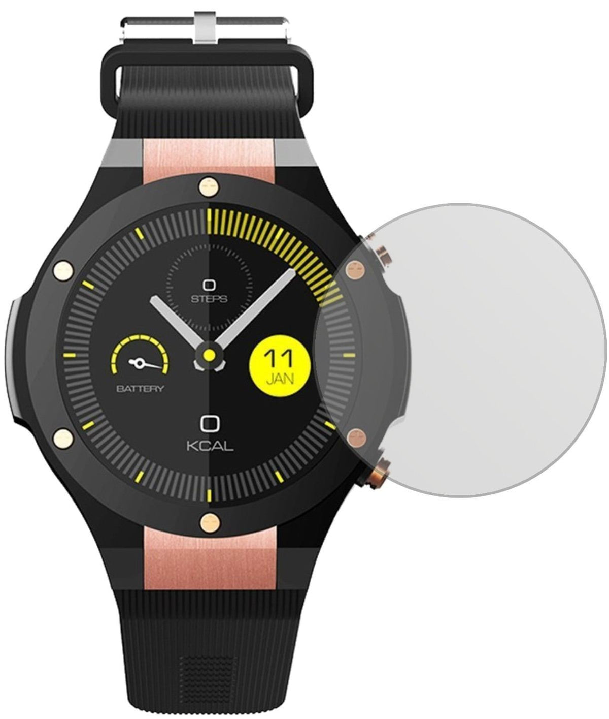 6x Schutzfolie matt für Docooler H2 Smartwatch Dis (2)