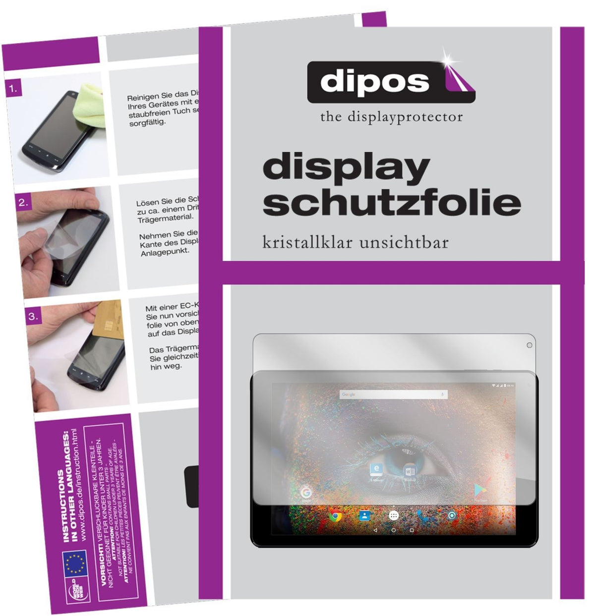 2x Schutzfolie klar für Odys Falcon 10 Plus Displa (1)