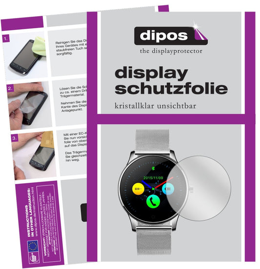 6x Schutzfolie klar für DIGGRO K88H Smartwatch Dis (1)