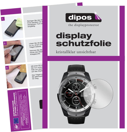 5x Schutzfolie klar für Ticwatch Pro Smartwatch Di (2)