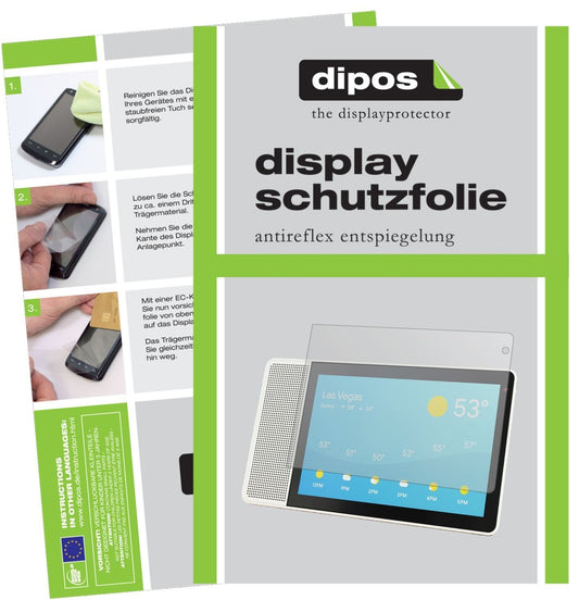 2x Schutzfolie matt für Lenovo Smart Display 10 Di (1)