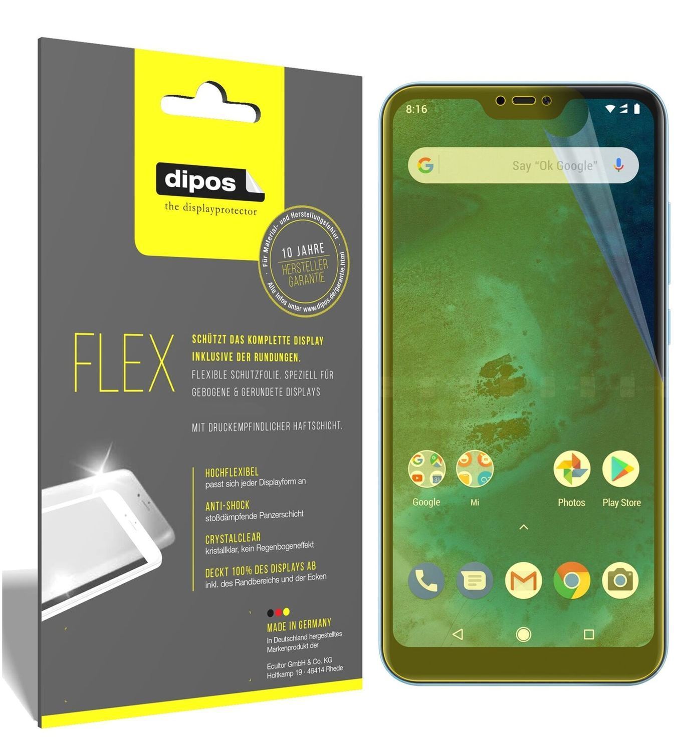 2x 3D Full Cover Schutzfolie für Xiaomi Mi A2 Lite (2)