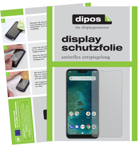 6x Schutzfolie matt für Xiaomi Mi A2 Lite Display- (1)