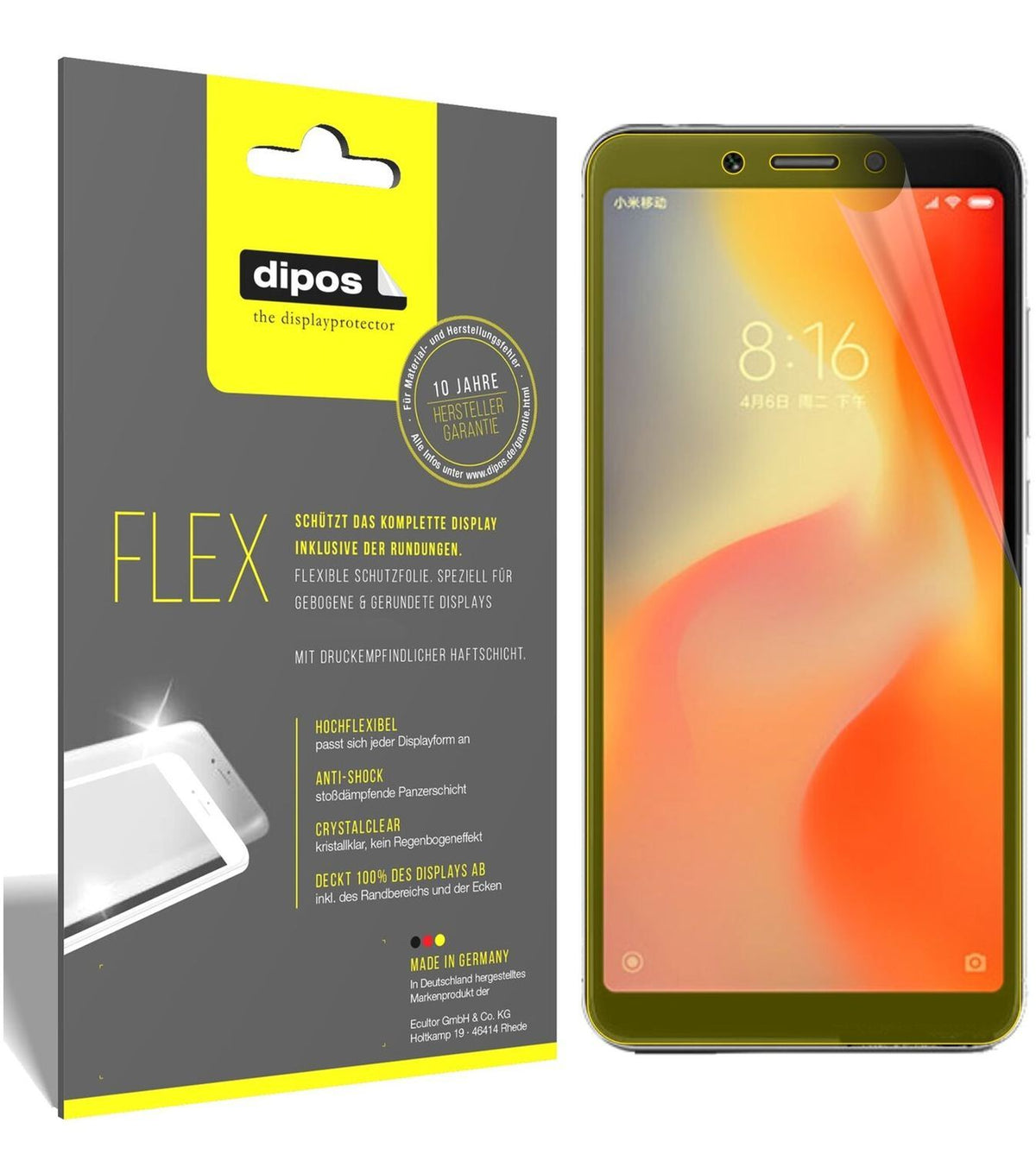 2x 3D Full Cover Schutzfolie für Xiaomi Redmi 6 (2)