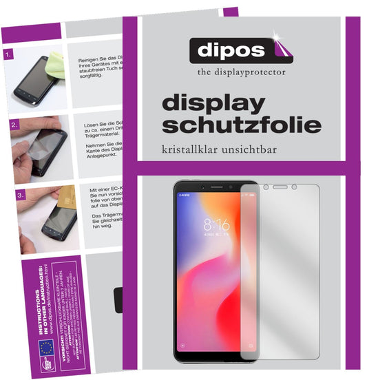 6x Schutzfolie klar für Xiaomi Redmi 6 Display-Sch (1)