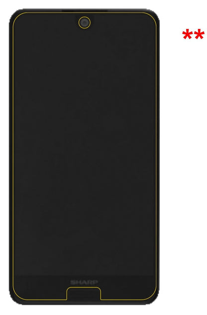 Blickschutzfolie für Sharp Aquos C10 matt Schutzfo (5)
