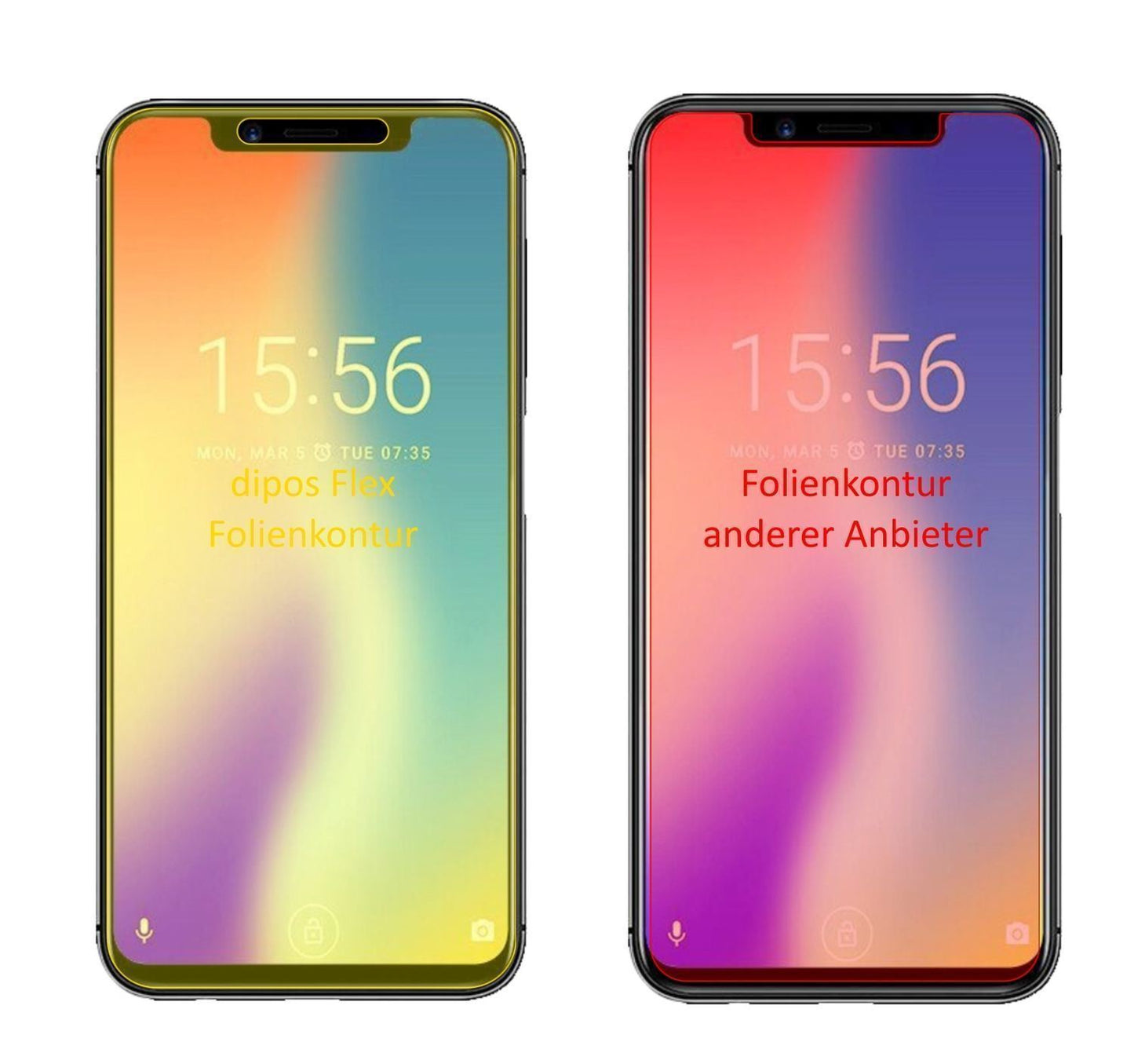 3x 3D Full Cover Schutzfolie für Umidigi One Pro (2)