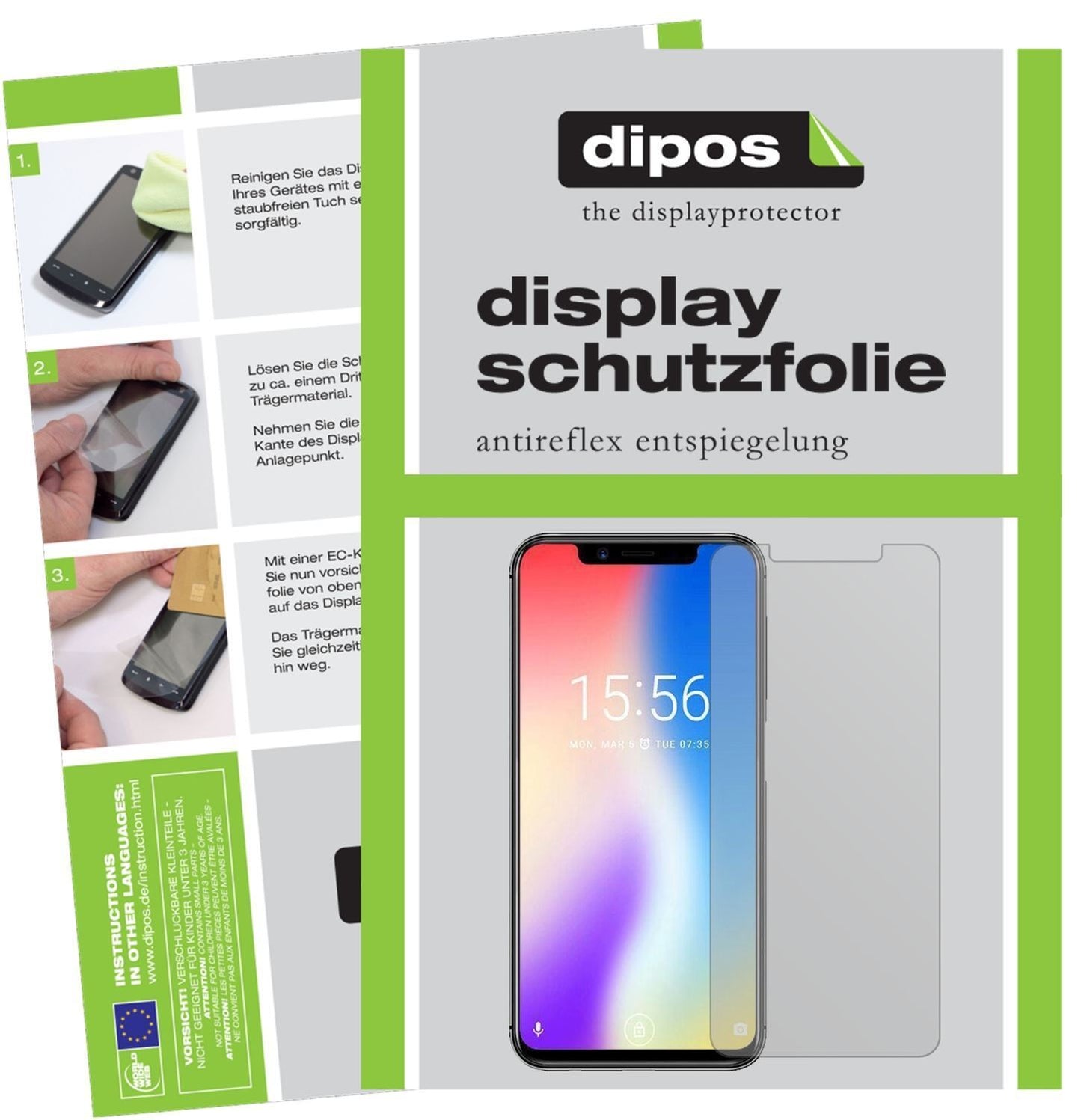 2x Schutzfolie matt für Umidigi One Pro Display-Sc (1)