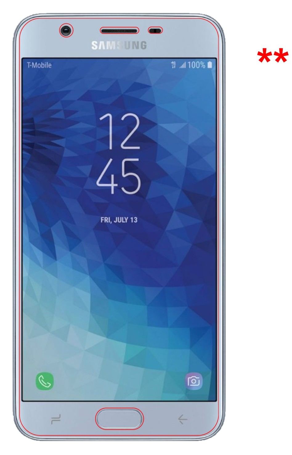 2x 9H Schutzfolie für Samsung Galaxy J7 Star Panze (9)