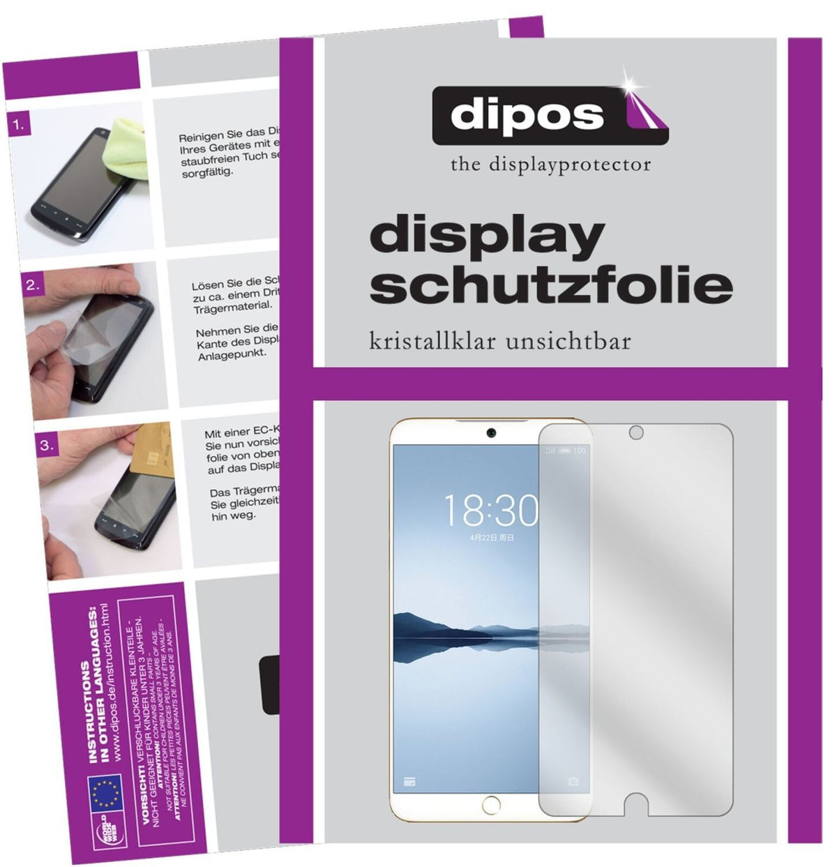 5x Schutzfolie klar für Meizu 15 Display-Schutzfol (2)