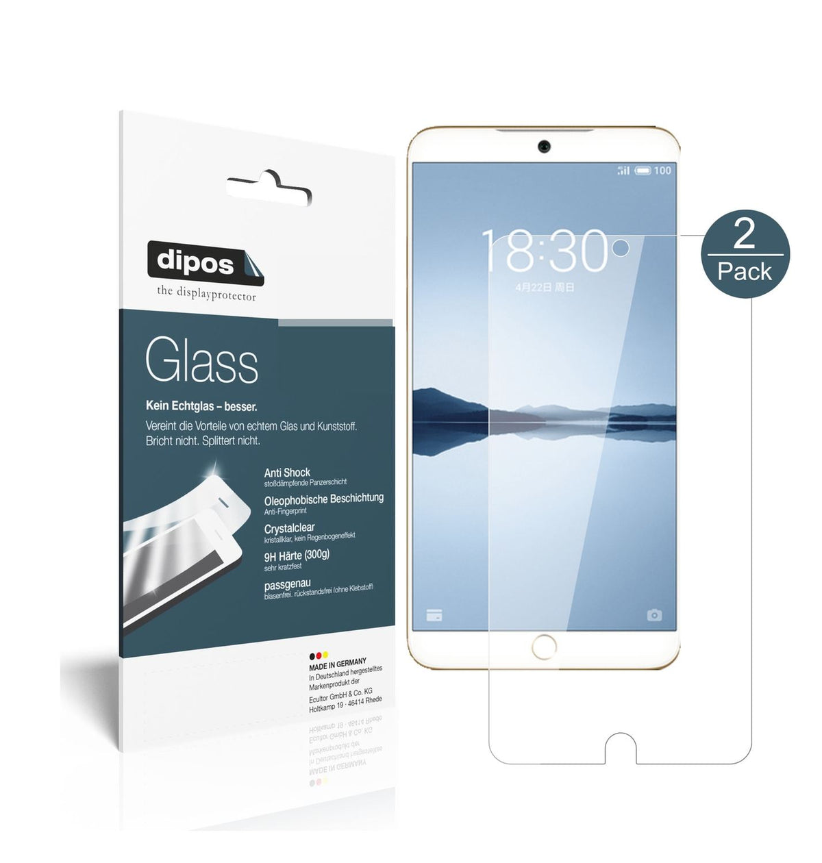 2x 9H Schutzfolie für Meizu 15 Panzerfolie (1)