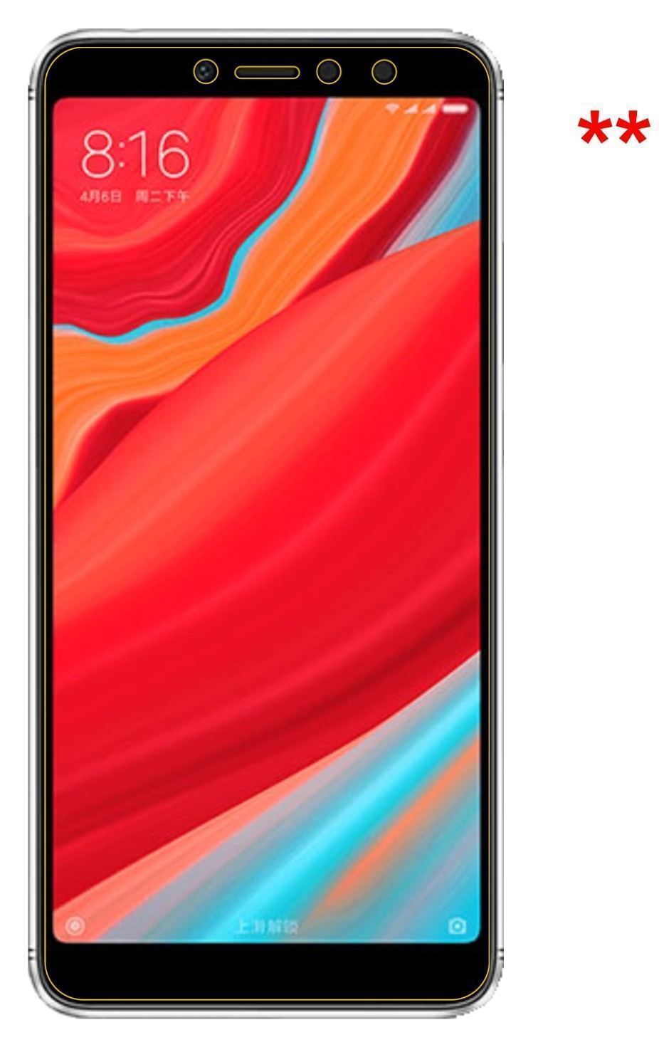 2x Schutzfolie klar für Xiaomi Redmi S2 Display-Sc (5)