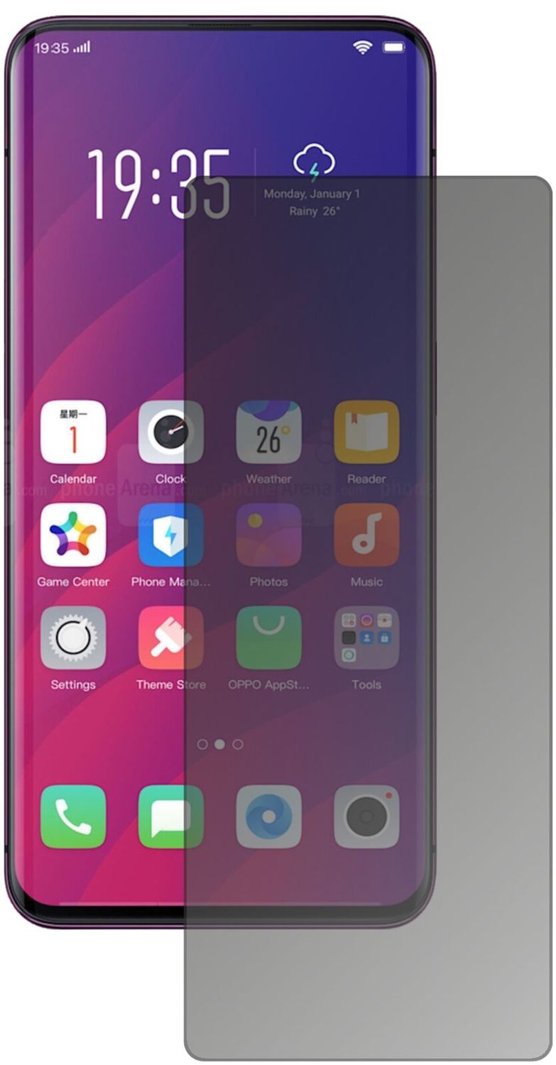 Blickschutzfolie für Oppo Find X matt Schutzfolie  (1)
