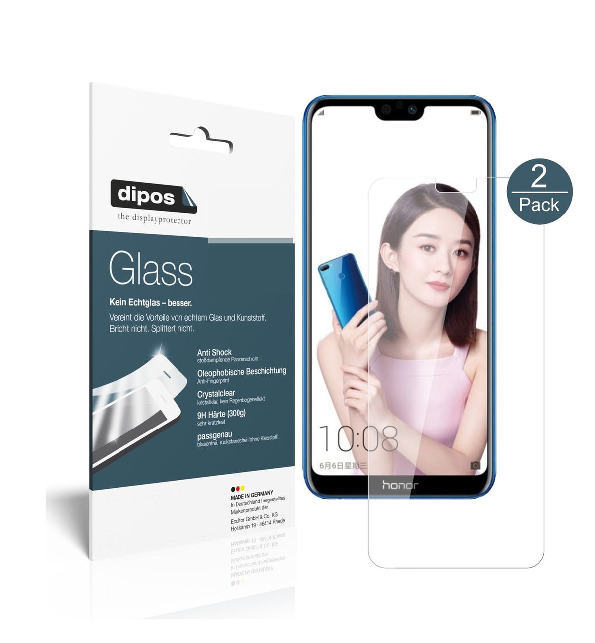 2x 9H Schutzfolie für Honor 9i 2018 Panzerfolie (1)