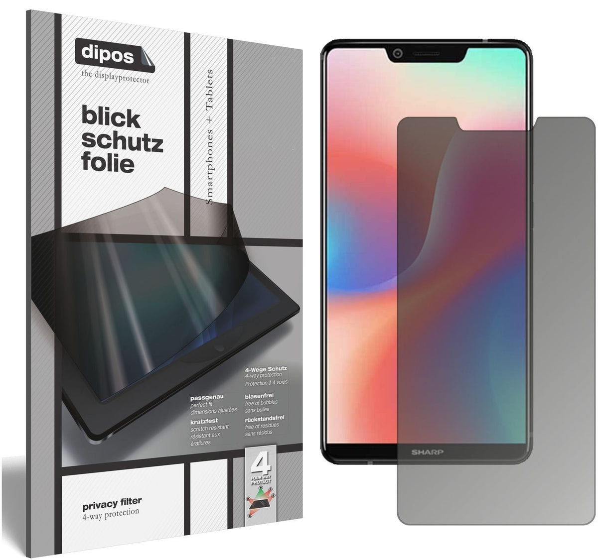 Blickschutzfolie für Sharp Aquos S3 High Edition m (1)