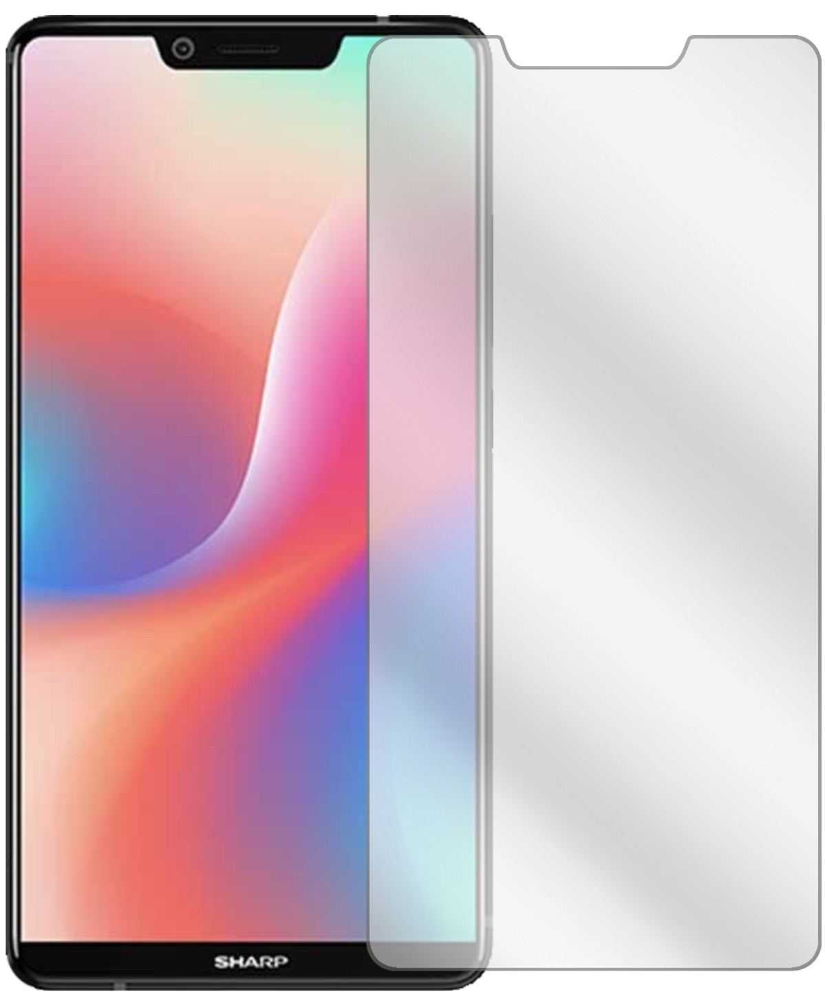 2x Schutzfolie klar für Sharp Aquos S3 High Editio (2)