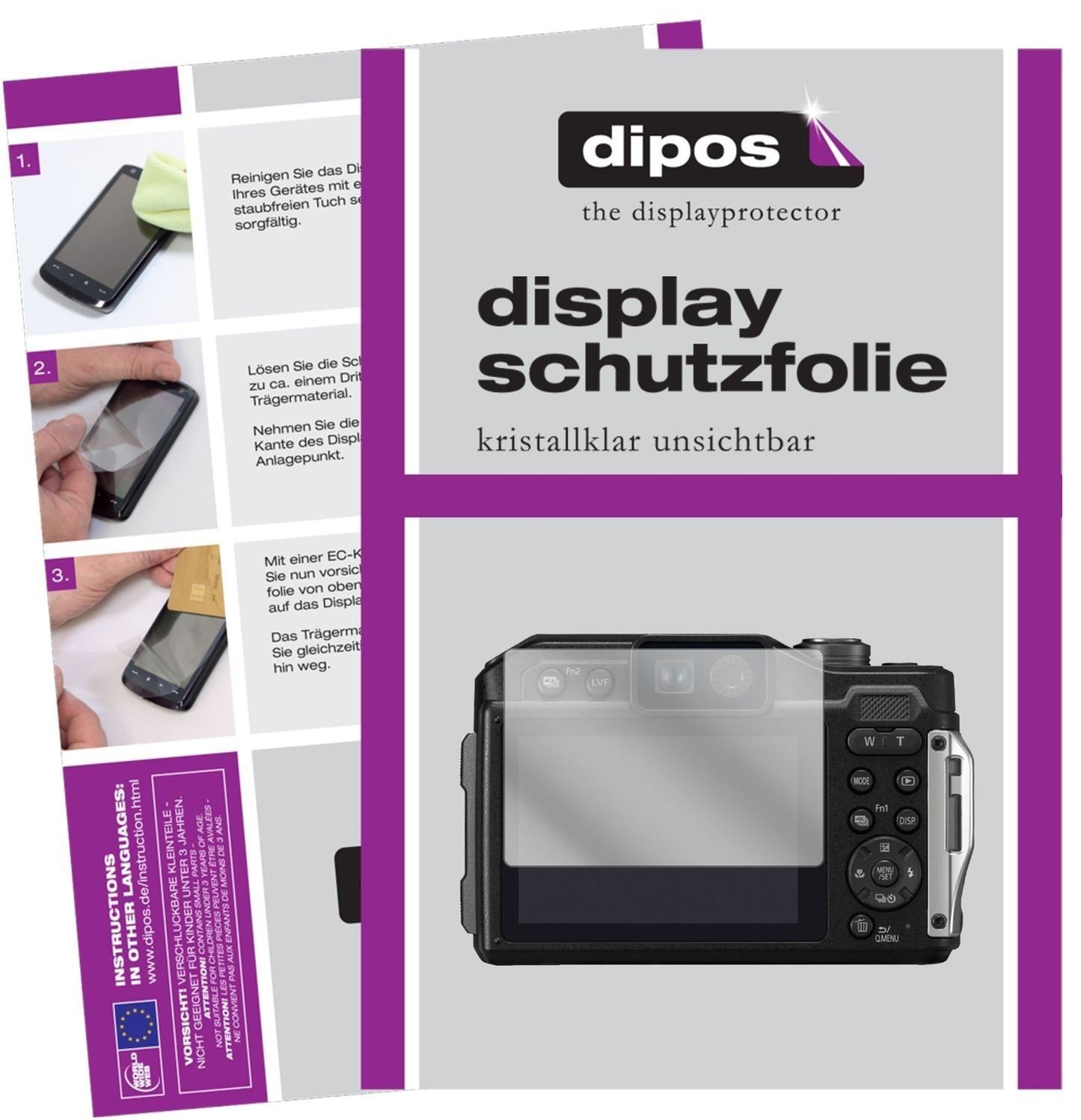 6x Schutzfolie klar für Panasonic Lumix DC-FT7 Dis (1)