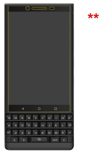 2x Schutzfolie matt für Blackberry Key 2 Display-S (6)