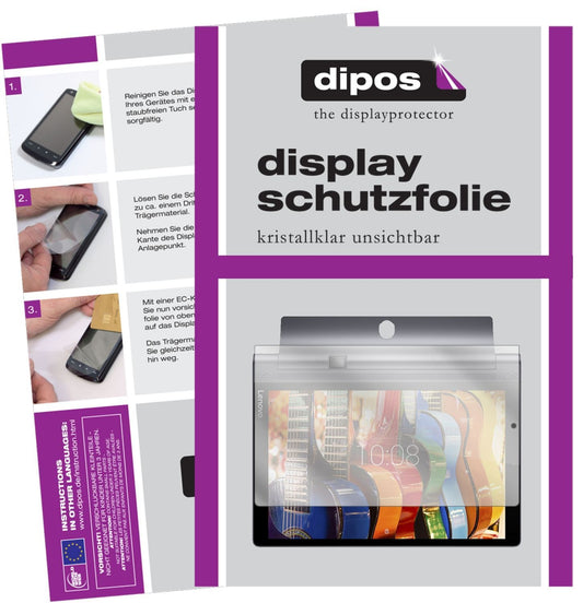 2x Schutzfolie klar für Lenovo Yoga Tab 3 Pro 10 D (1)
