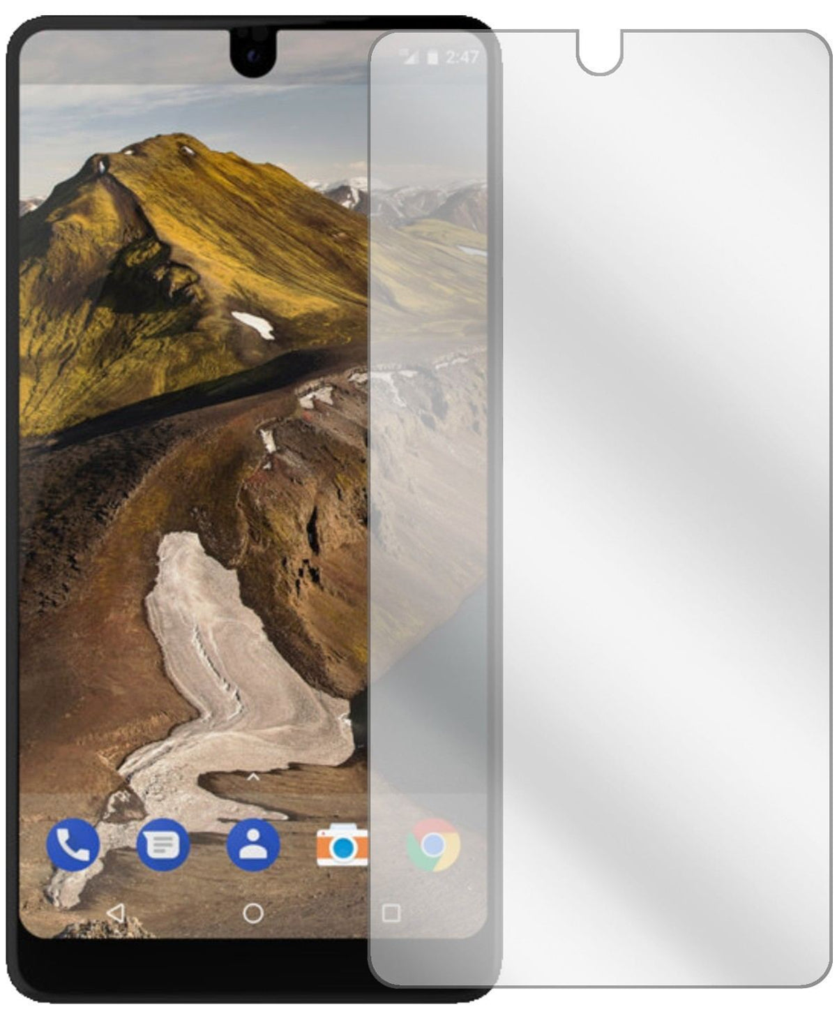 2x Schutzfolie klar für Essential Phone Display-Sc (2)