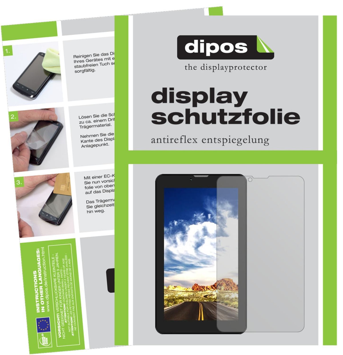 2x Schutzfolie matt für Lava T71 Display-Schutzfol (1)