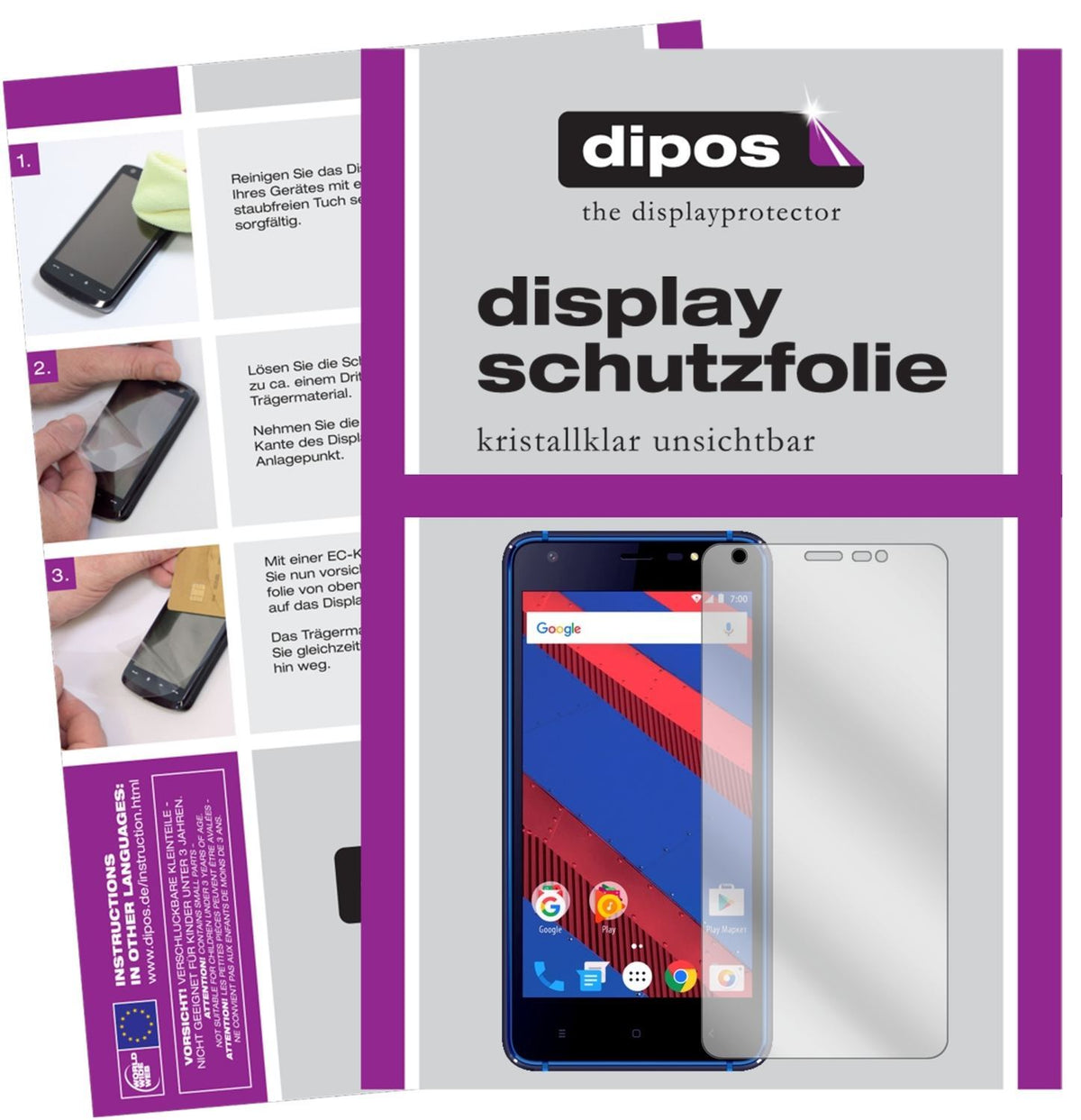 2x Schutzfolie klar für Vertex Impress Spring Disp (1)