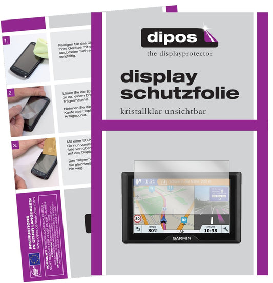 3x Schutzfolie klar für Garmin Drive 5S CE Display (1)
