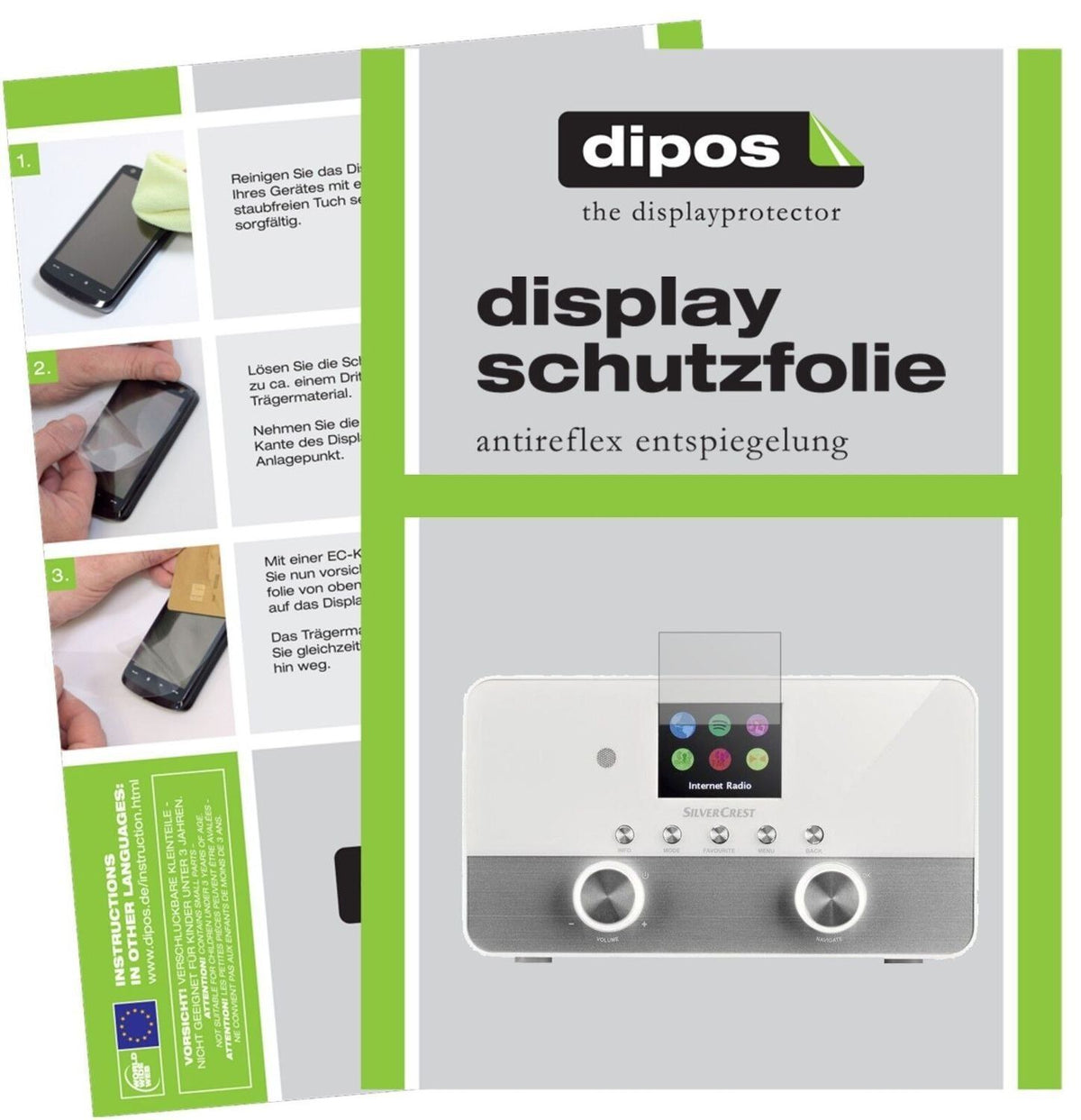 5x Schutzfolie matt für Silvercrest 4 in 1 Stereo  (2)