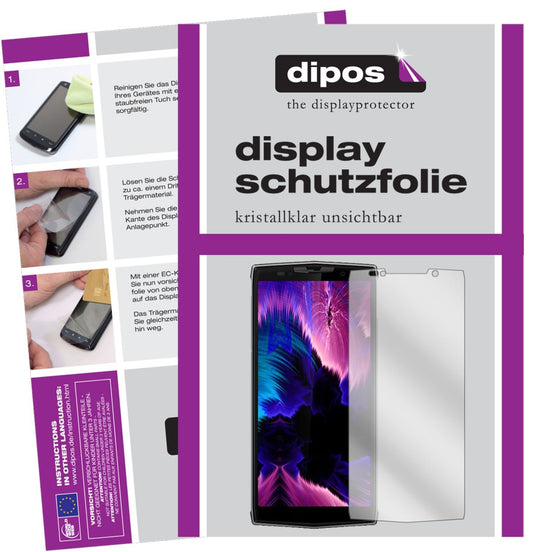 2x Schutzfolie klar für Doogee BL9000 Display-Schu (1)